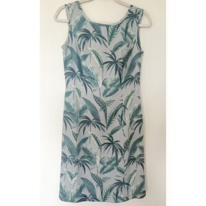 NWT Tommy Bahama Curacao Silk Tropical Mini Dress Sleeveless Island Green Sz 2